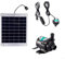 Kit de pompe pour fontaine à eau, pompe d'aquarium 12 V 10 W avec interrupteur de réglage Kit de pompe à panneau pour piscine, pour intérieur et extérieur, bain d'oiseaux, petit étang