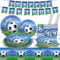 Heboland Decoration Assiette Anniversaire Foot Kit pour 25 Invités, Vaisselle Anniversaire Football Deco Assiettes, Serviette,Pailles,Tasse pour Décorations Anniversaire Garçon