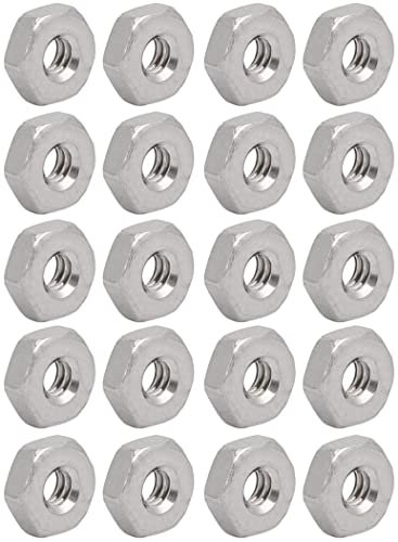 XYWHPGV Sechskantmuttern, 4#-40 UNC 304 Edelstahl Gewinde Sechskantmutter 20 Stück(7d790 c9292 863f1 3deda 1ffcb e871f