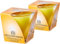 Deco Express Citronella Kerzen Set, Zitronella Kerze im Glas, 2er- oder 4er-Pack, 30 Std Brenndauer - 7.5cm x 7.5cm (Gelb, 2er-Pack)