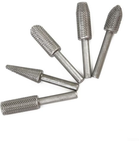 Escofina giratoria para moldear y limar de acero, 5 brocas de acero de alta velocidad, se adapta a todos los taladros