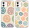 Foonary 2 Stück Transparent Hülle für Apple iPhone 12 Mini 5,4, Handyhülle mit Frauen Mädchen Aesthetic Smiley Muster Motiv Design Case, Silikon Schutzhülle Cover für iPhone 12 Mini, Smiley 01