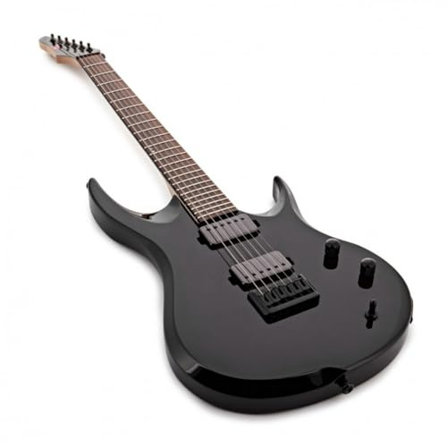 529 E-Gitarre 25,5 Mensurlänge Dual Humbucker, Jet Black