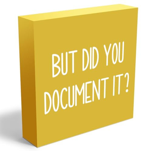 Funny HR Panneau en bois pour table de bureau et décoration d'intérieur – Jaune