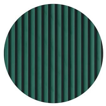 Tuda Grass Direct Velour Acoustic Wall Slatted 3D Panel Curved Slat - Green - Sample