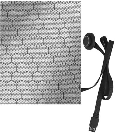 Alfombra calefactora Reptiles, 20 x 15 cm, alfombra térmica USB de grafeno, ajustable a 3 niveles 35-55 ℃, cojín térmico terrario, suave y plegable, 5 V, 7-8 W, para pequeños animales y terrario de