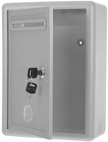 DIYEAH Abschließbare Spendenbox Aus Metall Mit Schlitz Wandmontage Sicherer Vorschlagskasten Für Büro Und Öffentliche Räume Sammelbox Für Briefe Und Feedback 11.42X8.27X4.13In