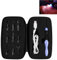 Generisch 9-in-1 LED-Häkelnadel-Set, Violett, Kunststoff, 2.5 mm bis 6.5 mm, LED-Stricknadeln, Werkzeug-Set, 9 austauschbare Häkelnadeln, Anfänger-Häkel-Strickset, USB-Aufladung