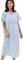 Marlon Women's Maria Cotton Jersey Nightie, Linear Blue, 16-18