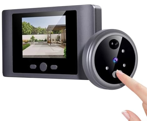 Springwillfly Judas numérique intelligent sans fil avec détecteur de mouvement PIR 7,1 cm écran LCD HD rechargeable