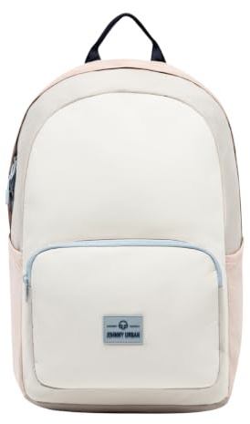 Johnny Urban Schulrucksack Teenager Beige Rosa - Moritz | Schultasche für Jungen & Mädchen, 17 Liter, Casual Tagesrucksack mit Laptopfach für Schule & Freizeit, Wasserabweisend