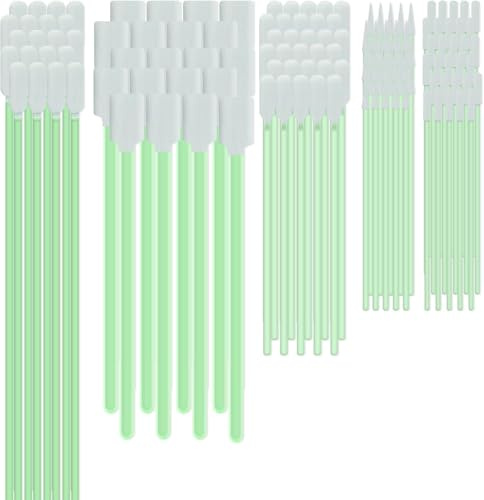 100 Pcs Cleaning Swabs, Microfiber Knitted Polyester Swab Sticks | Lint Free Swabs for Electronics, Cameras and Precision Cleaning