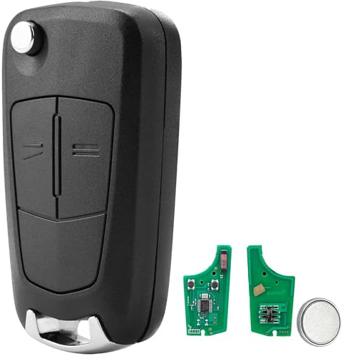 433MHZ 2 Buttons Vauxhall Meriva Corsa D Key Fob Replacemen | 2-Buttons Key Fob For Vauxhall Car Key 2010 -2014 | with PCF7941 Chip & HU100 Blade