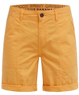 SOCCX Damen Bermudashorts mit Zip Fly