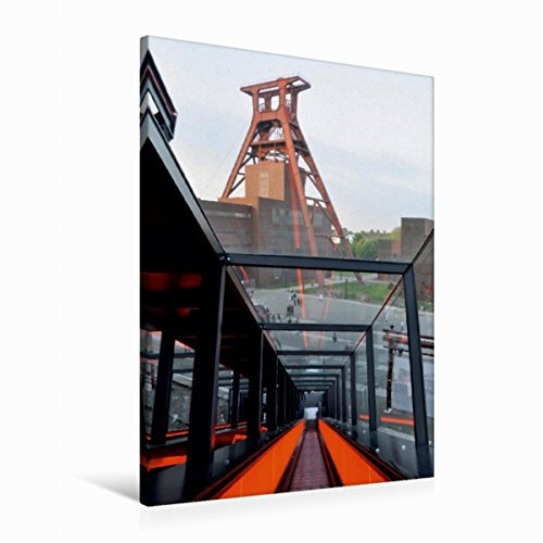 Premium Textil-Leinwand 60 x 90 cm Hoch-Format Zeche Zollverein Essen | Wandbild, HD-Bild auf Keilrahmen, Fertigbild auf hochwertigem Vlies, Leinwanddruck von Hermann Koch