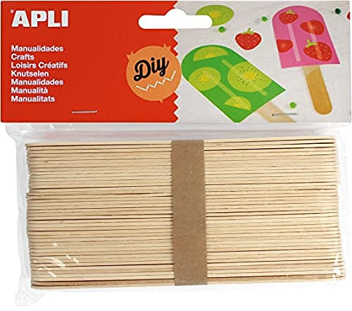 APLI Kids 13268 - Bolsa palo polo natural 150x18mm, 40 uds