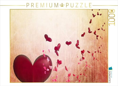 Puzzle · Fliegende rote Herzen | 1000 Teile · Lege-Größe 64 × 48 cm · CALVENDO Puzzle