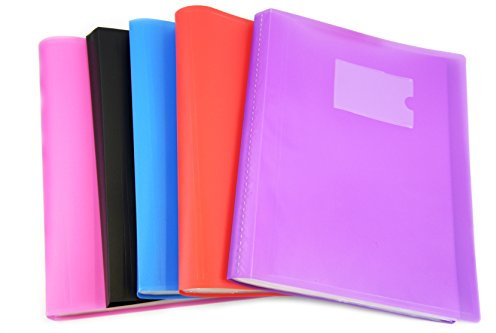 Arpan A4 Presentation Display Book Folder with Flexible Cover for Individuals, School, Colleges, Offices, Professionals, Businesses - 62 Pockets 124/Sides Pocket Assorted Colours x 1