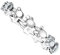 Tierpfoten Magnettherapie Armband mit Swarovski Kristallen Energetix 2153 Silber Gr. M – XL