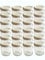 30er Set Sturzgläser Mini Gläser 37 ml Weiß Rundgläser Marmeladengläser Einweckgläser Senf, Honig, Gläser, Einmachgläser, Portionsgläser, (Weiß)