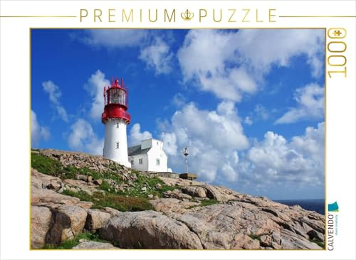 CALVENDO Puzzle Lindesnes Fyr | 1000 Teile Lege-Größe 64 x 48 cm Foto-Puzzle für glückliche Stunden