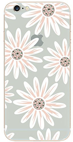 NOVAGO Compatible avec iPhone 6,iPhone 6s Coque Gel Souple incassable Résistant Antichoc avec Impression Motif Fantaisie Durable(Fleur Rose)