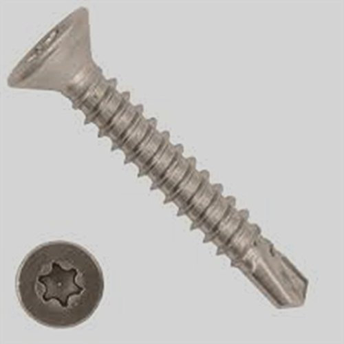 Lederer 100 Stück Bohrschrauben 4,2 x 38 mm Edelstahl A2 Senkkopf TX 20 DIN 7504 O-T für Alu/Kupfer