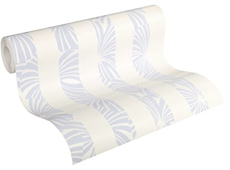 Esprit Vliestapete Play in Summer Tapete gestreift 10,05 m x 0,53 m blau creme weiß Made in Germany 327602 32760-2