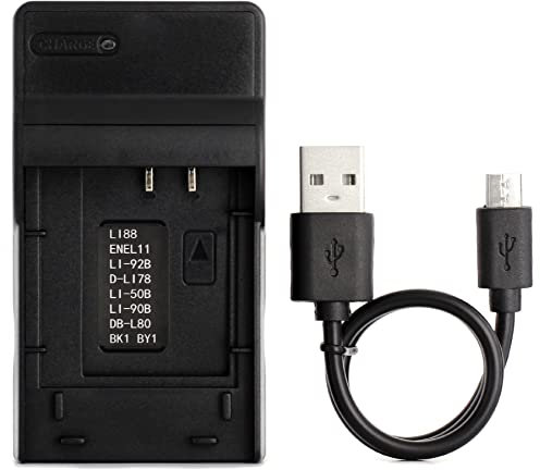 Norifon LI-70B USB Charger for Olympus D-700, D-705, D-710, D-715, D-745, FE-4020, FE-4040, FE-5040, VG-110, VG-120, VG-130, VG-140, VG-145, VG-150, VG-160, X-940, X-990 Camera and More