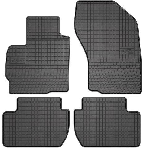FROGUM EL Toro Gummimatten Ganzjähriges-Set von Autofussmatte Auto Fußmatten für Citroën C-Crosser 2007-2012 | Beständiges Gummi Material | 1,5cm Schutzkante
