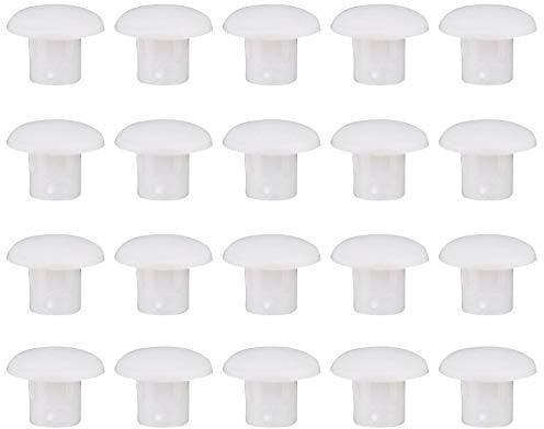 YINETTECH 250Pcs Drill Hole Cover Caps M5 (5mm) Push-In Type Hole Drilling Cover Plugs Blanking End Caps