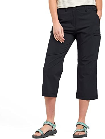 Peter Storm Women's Stretch Crop Trousers, Women's 3/4 Length Walking Trousers, Outdoors Clothing, Black, 10