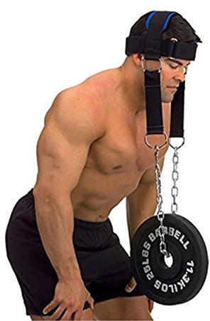 Fitness Kopf Nacken Harness für Krafttraining - Mit Kette - Einstellbar - Für Bodybuilding, Fitness, Gewichtheben