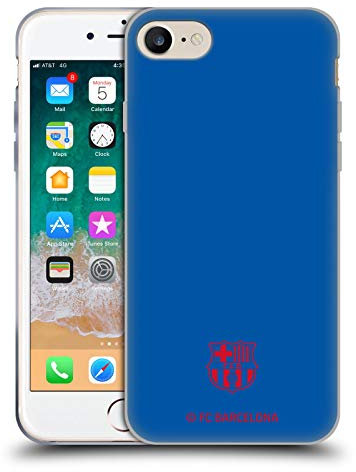 Head Case Designs Offizielle FC Barcelona Blau Wappen Muster Gelhülle [Militärischer Schutzgrad] Kompatibel Mit Apple iPhone 7/8 / SE 2020 & 2022 Und Kompatibel Mit MagSafe