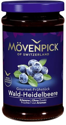 Mövenpick Gourmet-Frühstück Wald-Heidelbeere, hochwertiger Premium Fruchtaufstrich, 250 g