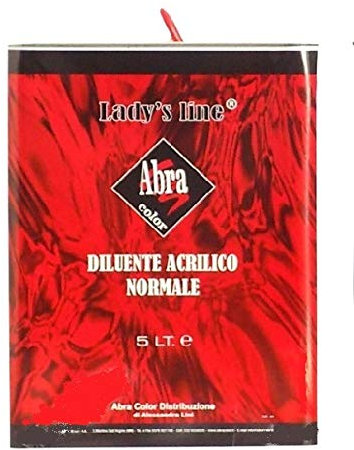 Lady's Line Diluant acrylique professionnel pour fonds transparents et vernis, usage industriel/peinture.