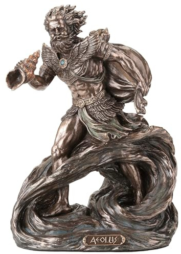 Veronese Design 7 5/8 Inch Aeolus The Greek God of Winds Cold Cast Resin Bronze Finish Statue