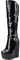 NobleOnly Scarpe col Tacco Donna Plateau Zeppa Stivali Metà Polpaccio Cerniera Wedge Boots 16CM High Heels Nero Opaco Reticolo Scarpe EU 35