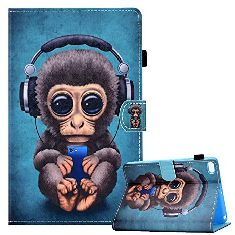 CXTcase Funda para iPad Mini 5/Mini 4/Mini 3/Mini 2/Mini 1 7.9 Pouces Folio TPU+PU Función de Soporte Protectora Smart Cover Tableta Carcasa iPad Mini, Mono