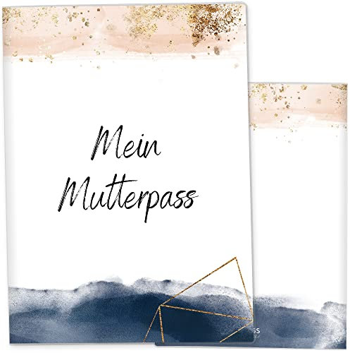 OLGS Mutterpasshülle Glamour Splash | Hochwertige Mutterpass Hülle Schwangerschaft Geschenkidee - Schutzhülle für den deutschen Mutter-Pass, Splash-07