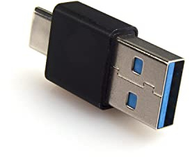 REXUS USB C Male to USB A Male Adapter[2 Pack], Maximum 100W Quick Charge and 10Gb High-Speed Data Transmission, Type C Adapter for Laptop,Smartphone Compatible with iOS,Android(U31_MC2MA)