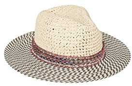 PIECES PCBIBBI Straw Hat Box SWW Chapeau, Nature/détail : St 1, Taille Unique Femme