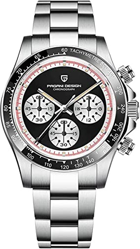 Pagani Design Herren-Armbanduhr Saphir Sport Quarzuhr Edelstahl Herren Wasserdicht Armbanduhr VK63 Uhrwerk Mode Chronograph
