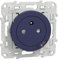 Schneider Electric - Odace - Prise affleurante + usb C10,5W - cobalt - S550089