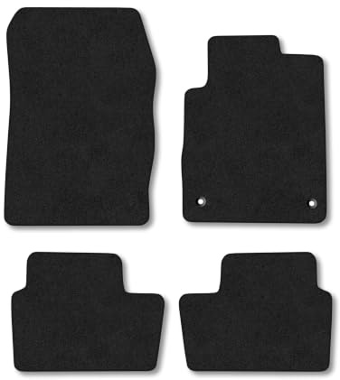 Nissan Juke (2019+) Carpet Car Mats | Black Edge Trim Tailored Fit Floor Mats Full Coverage Protection Accessories Easy Clean Anti Slip Made in the UK