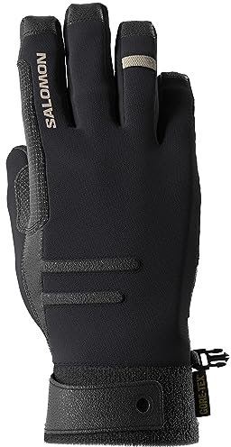Salomon Mtn Gore-Tex Unisex-Handschuhe Wasserdichte Ski Snowboarden, Allwetterschutz, Dauerhafte Fingerfertigkeit und Präzise Passform, Schwarz, M
