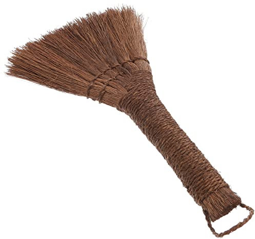 CAXUSD 1pc Dust Broom Mini Fireplace Household Cleaning Tools Mini Table Cinnamon Broom Desk Broom Cleaning Tool Duster Brushes Home Use Mini Broom House Use Cleaning Broom Straw Manual