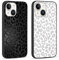 Yoedge 2 Stück HandyHülle für Apple iPhone 14 Hülle 6,1, Schutzhülle für iPhone 14 / iPhone 13 Case 3D Leopard Muster Design Aesthetic Mädchen Junge Geschenk Weich TPU Silikon Stoßfest Cover, Schwarz