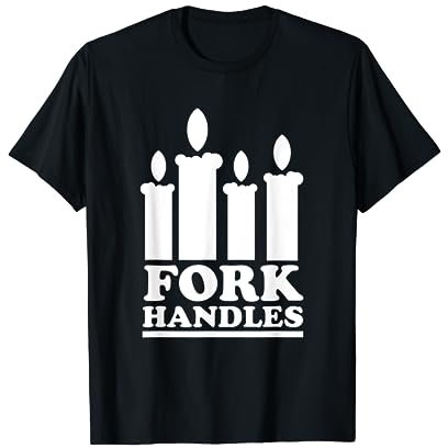 Meta Cortex Four Candles or Fork Handles Women's Black Classic Fit Short Sleeve T-Shirt