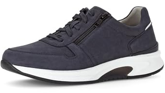 Pius Gabor Herren Sneaker Low,Halbschuhe,Wechselfußbett,zertifiziertes Leder,Freizeit,straßenschuhe,Strassenschuhe,Blue,44 EU / 9.5 UK